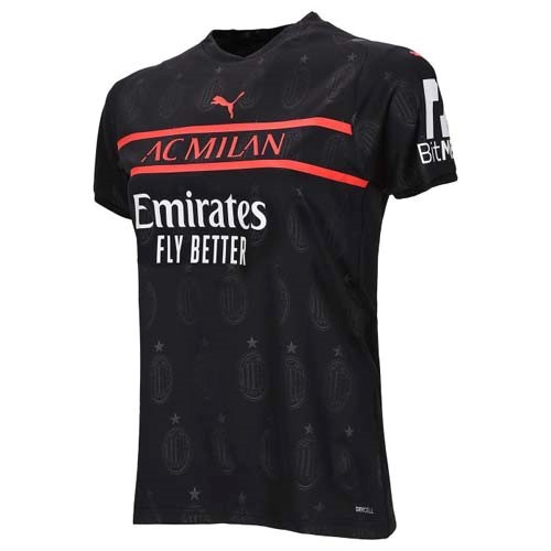 Camiseta AC Milan Replica Tercera Ropa Mujer 2021/22